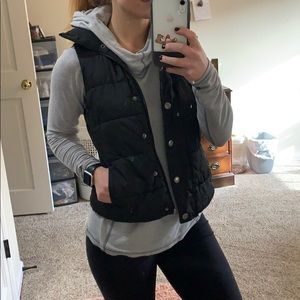 Black double lined vest